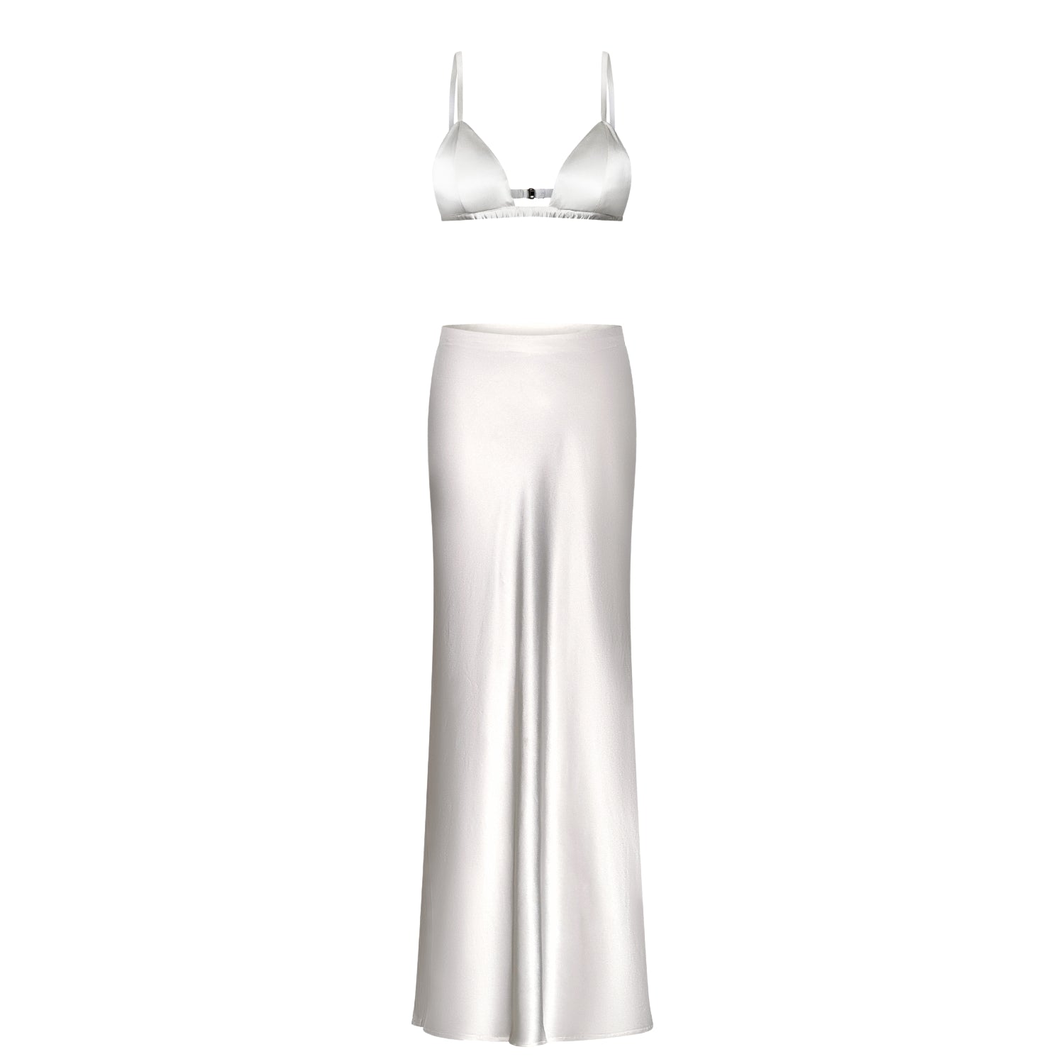 Dream Silk Bias Maxi Skirt Set - INAMORE