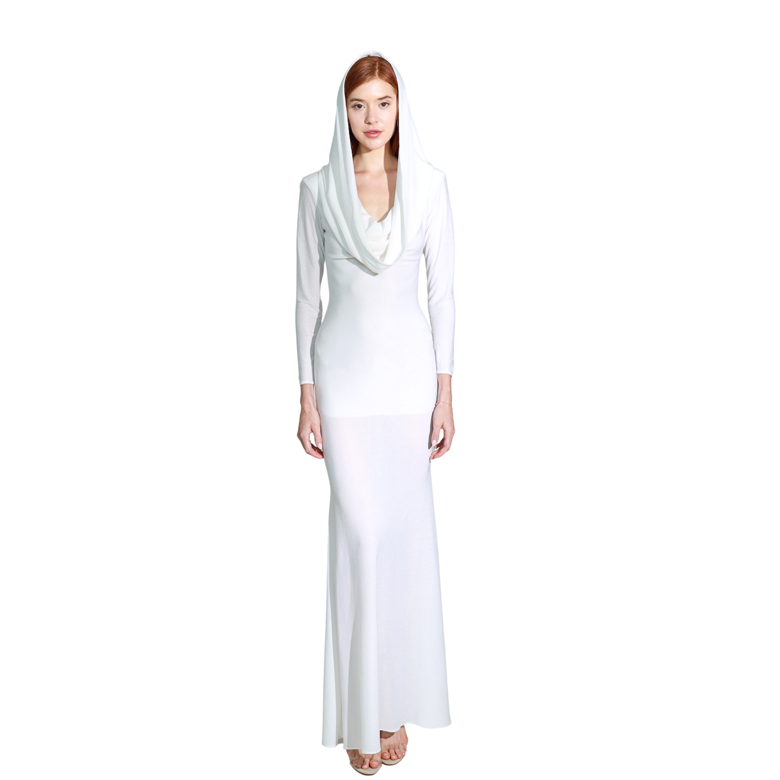 Blanca Hooded Long Dress - INAMORE