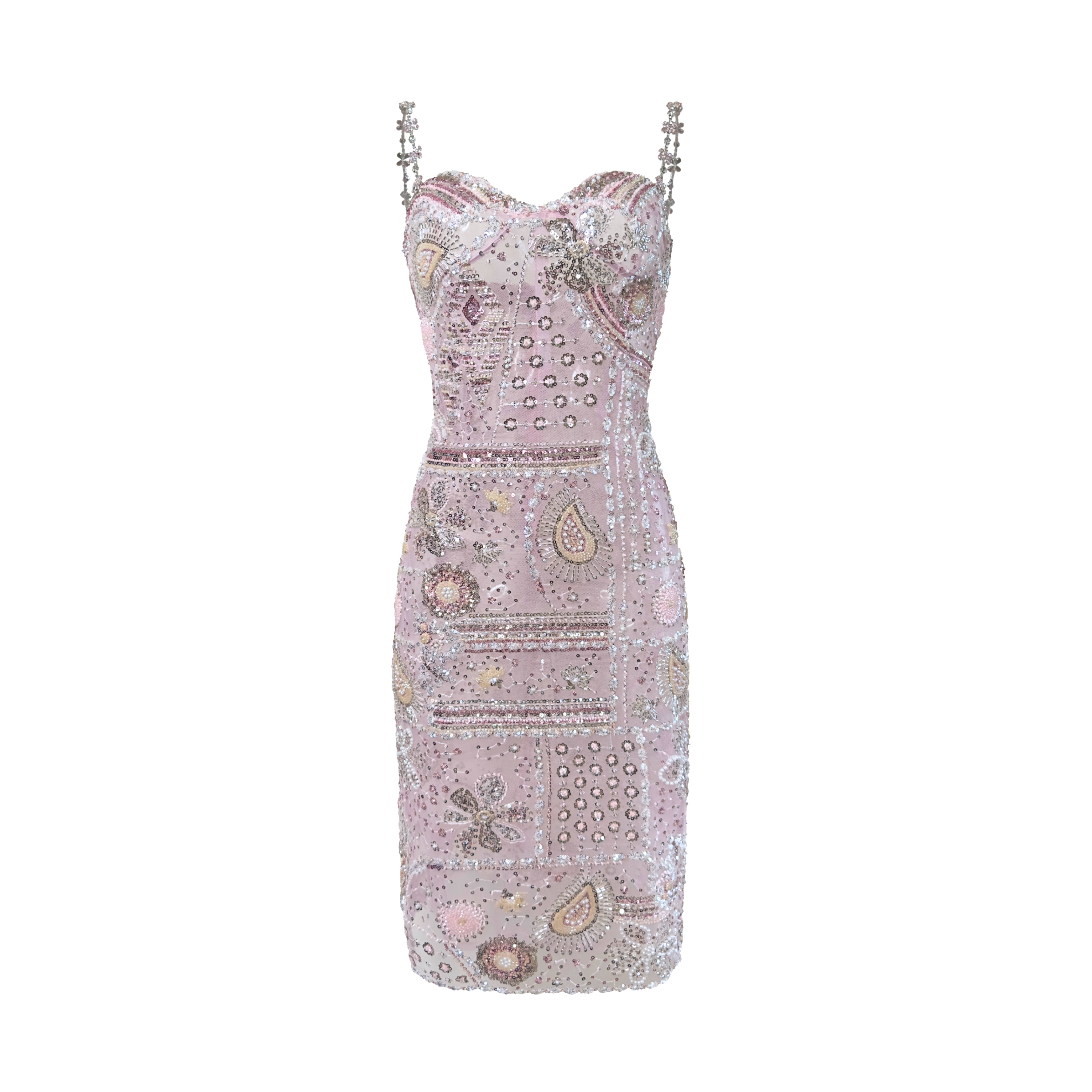Fleur de Diamant Rosé Midi Dress - INAMORE