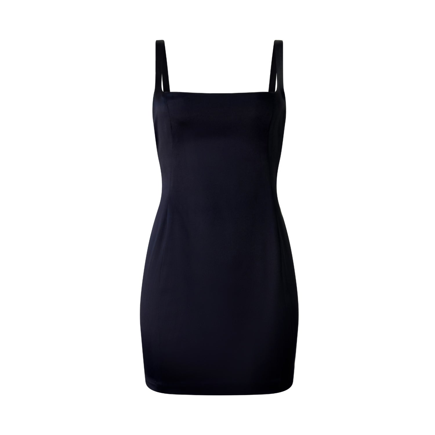 Fatale Black Structured Mini Dress - INAMORE