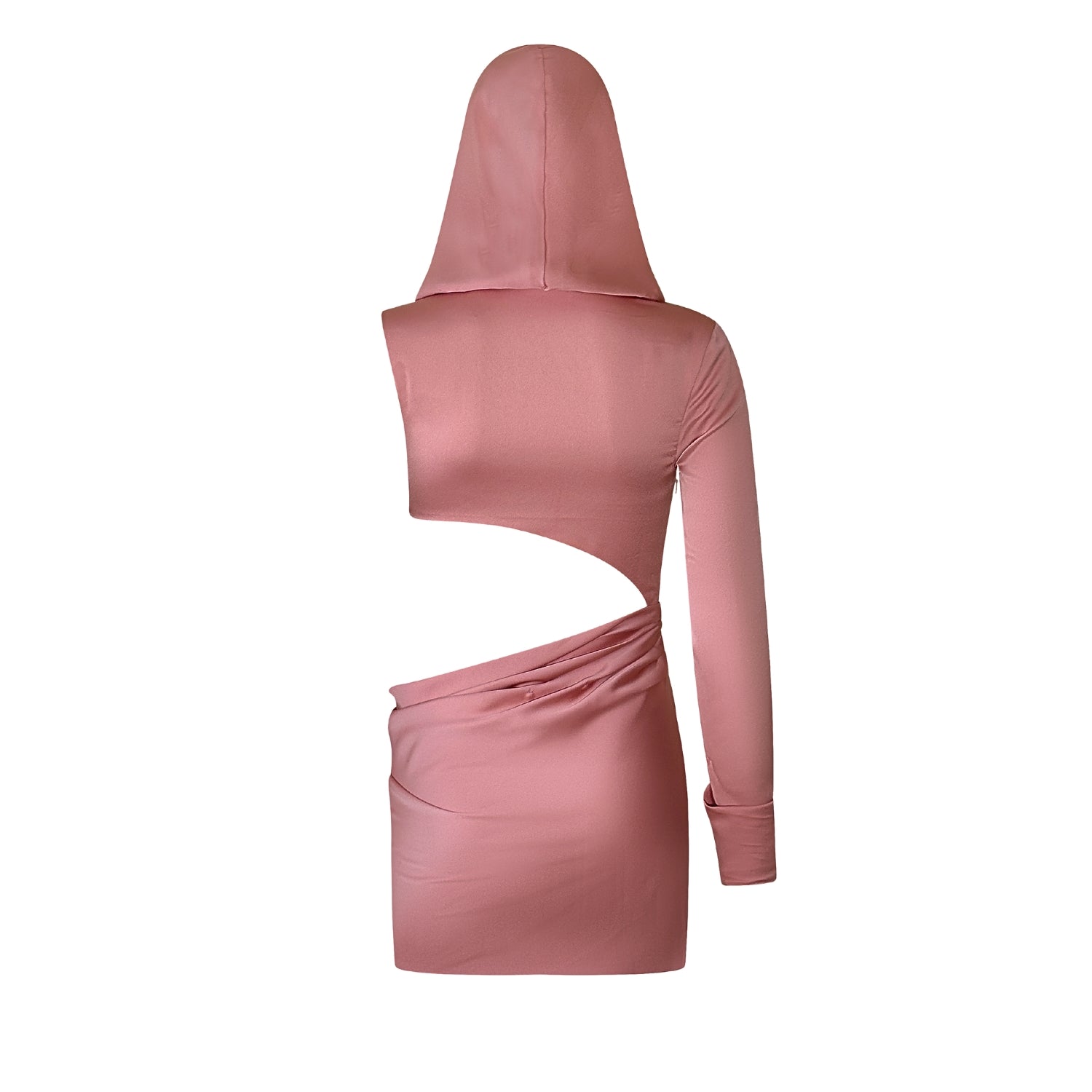 Amore Cutout Hooded Dress - INAMORE