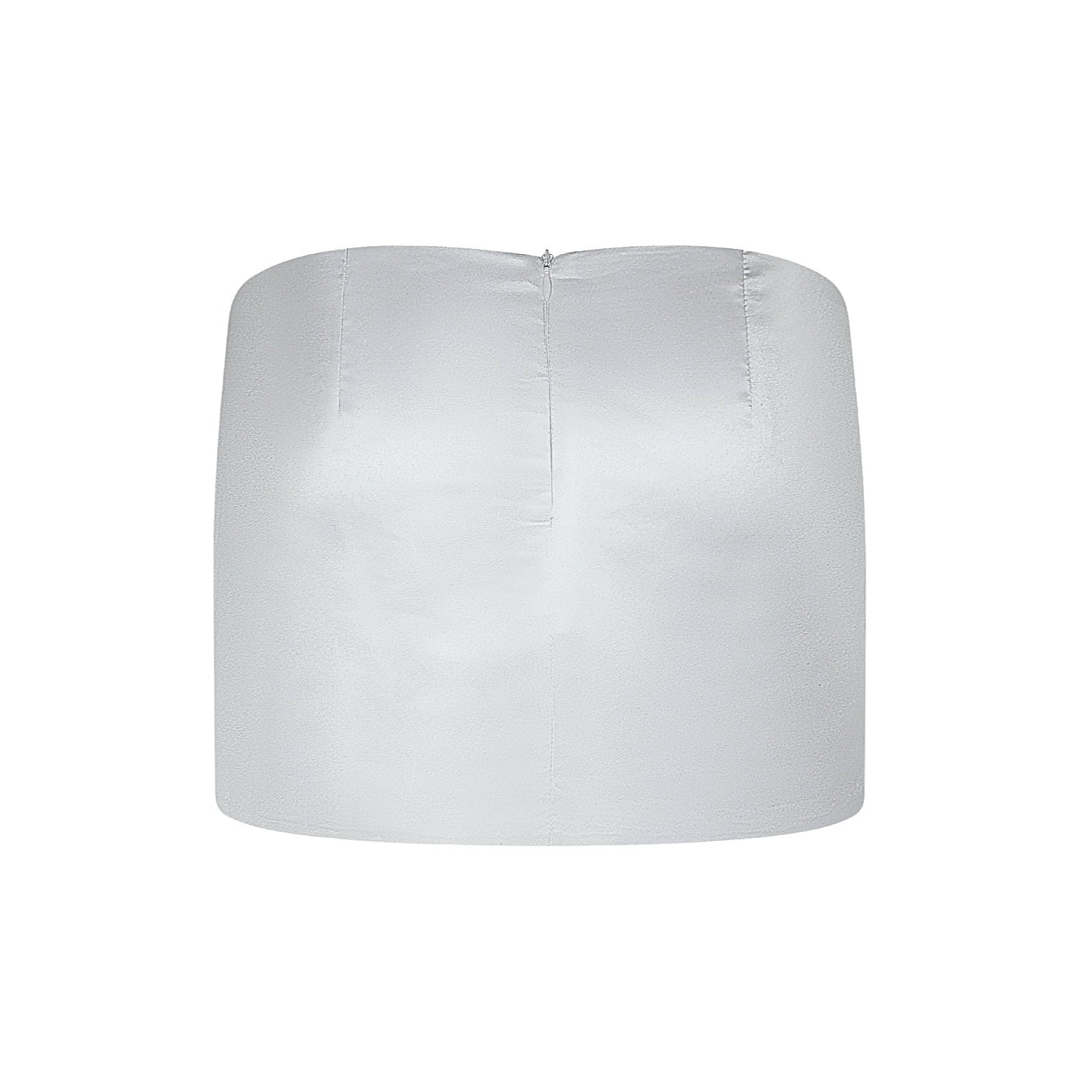 Amorata White Micro Mini Skirt - INAMORE