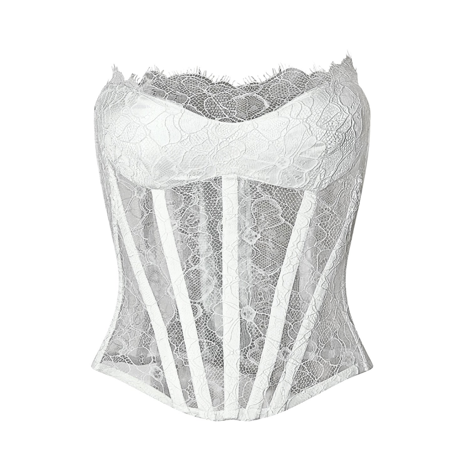 Eden Sheer Lace Corset Top - INAMORE