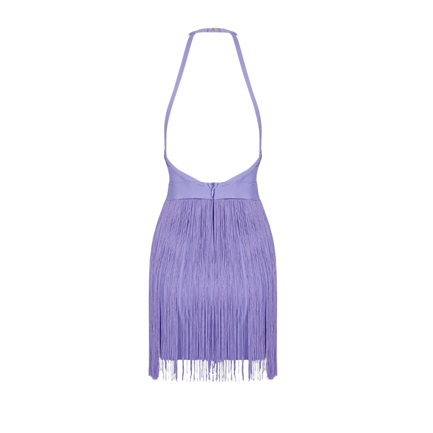 Nammos Lilac Fringe Mini Dress - INAMORE