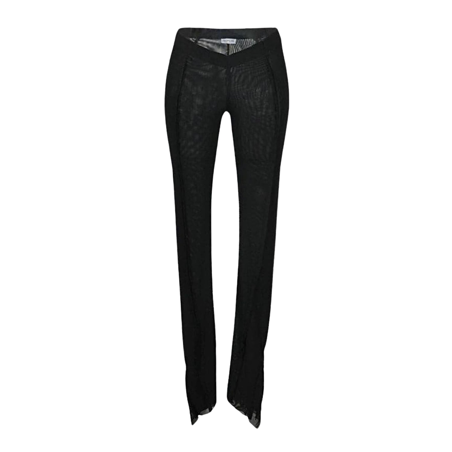 Amara V Waist Sheer Mesh Pants - INAMORE