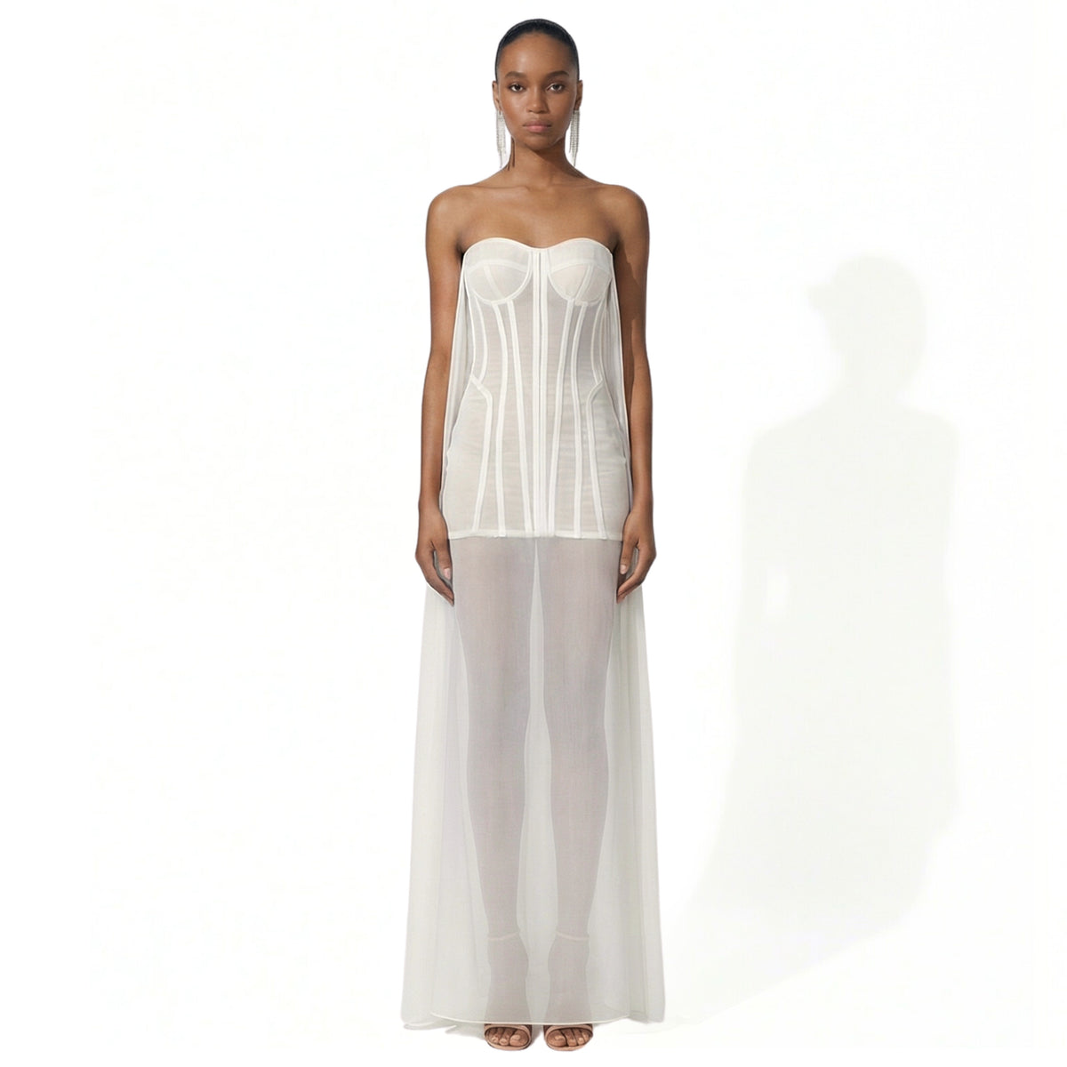 The Divine Corset Mini Dress with Sheer Overlay | Made-to-Order Miami | INAMORE The Divine Corset Mini Dress with Sheer Overlay | Made-to-Order Miami | INAMORE