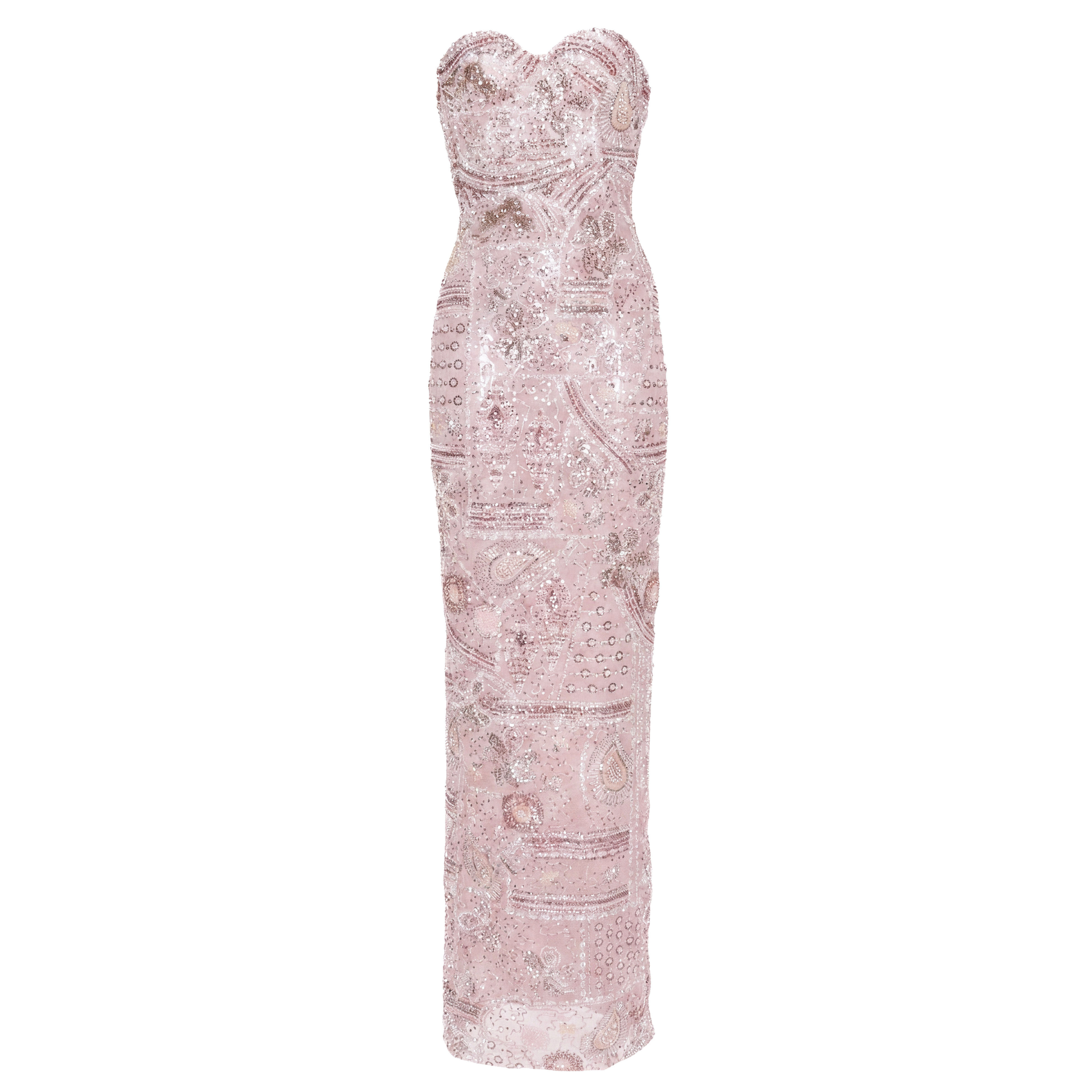 Fleur de Diamant Rosé Gown - INAMORE 