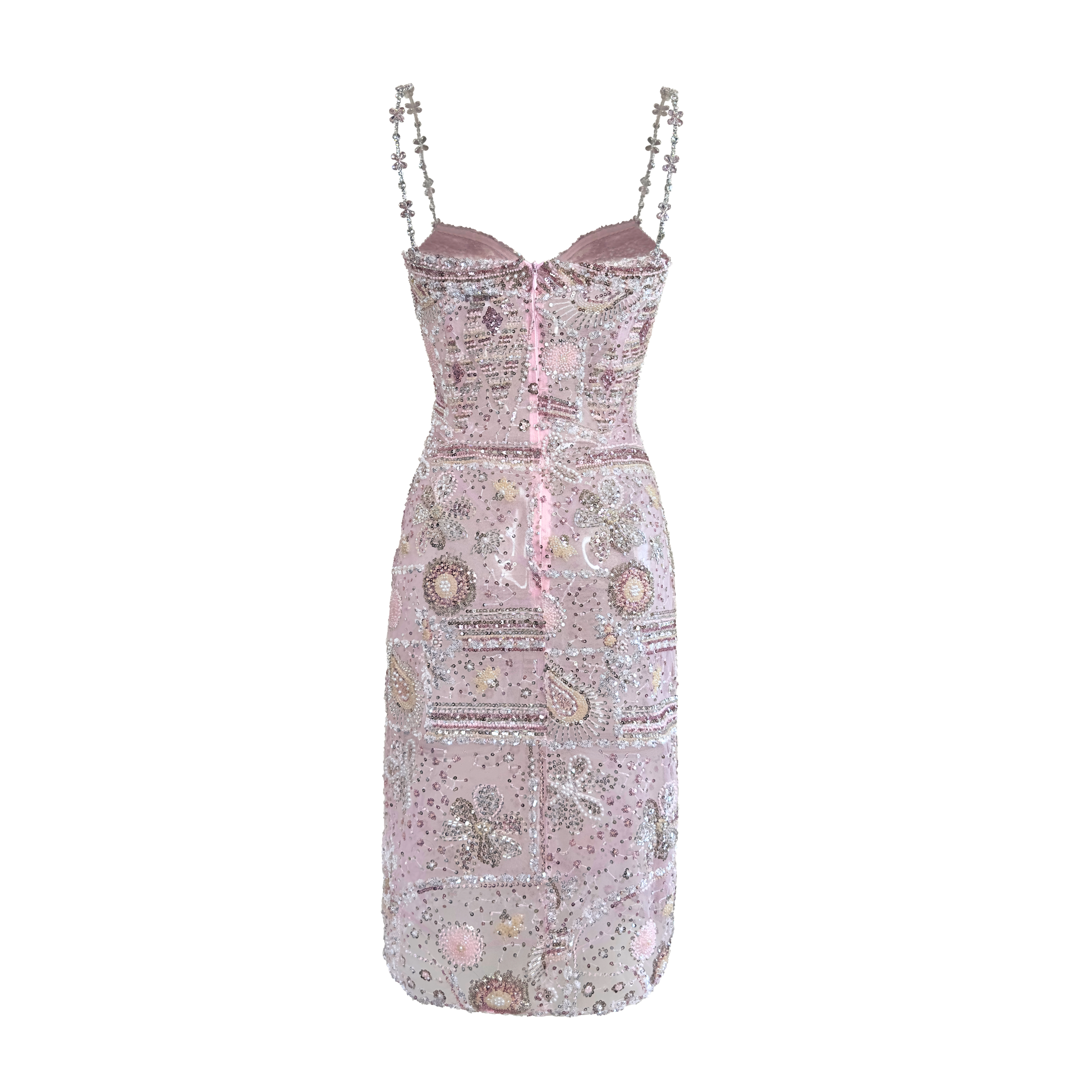 Fleur de Diamant Rosé Midi Dress - INAMORE 