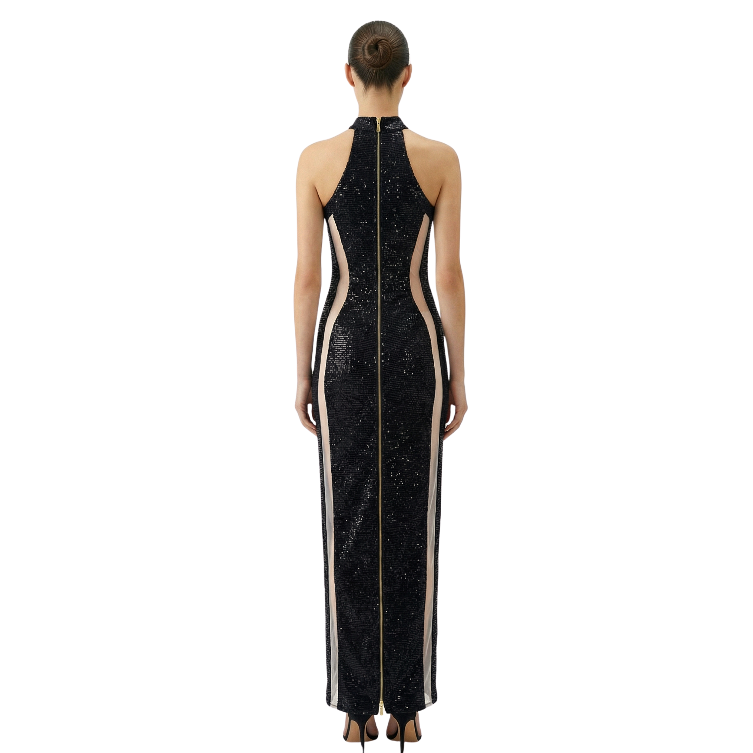 Lady Sequin Velvet Gown - INAMORE