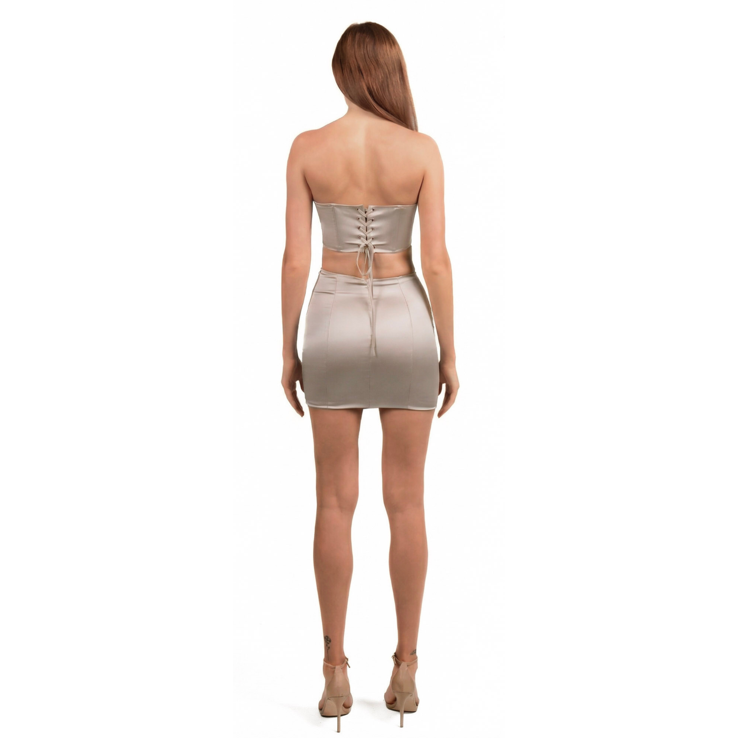 Leo Corset Top and Skirt Set - INAMORE 